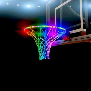Led lights for basketball net